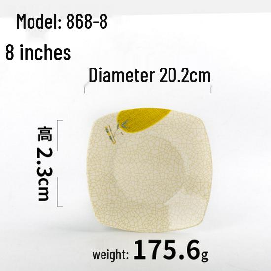 A5 Melamine Restaurant Tableware: Creative Plastic Fast Food & Cold Dish Plate for Hot Pot and Household Use