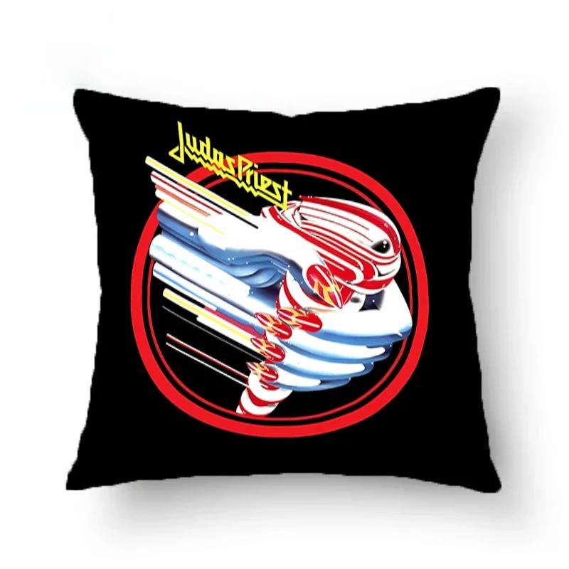 Judas-Priest Kissenbezüge Dekorative Sofakissen Beidseitig bedruckter Kissenbezug 45*45 Kissenbezug Kissenhüllen Zuhause