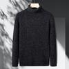 2025 Men's Autumn/Winter Thick High-neck Knit Sweater - Fashionable Casual Long-sleeved Base Layer for Middle-aged Men