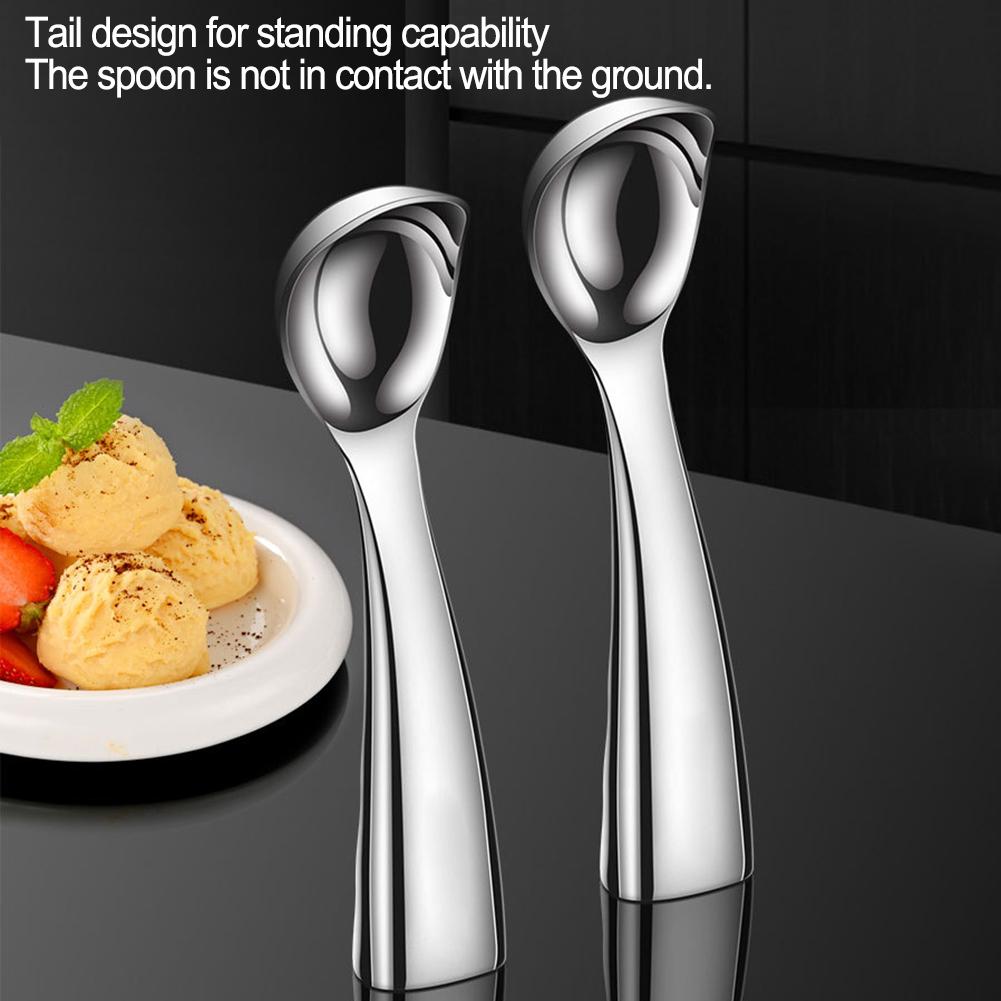 Wooden Handle Stainless Steel Coffee Scoop Tablespoon Baking Tools Coffee Measuring Spoon Set Bartending Scale Accessories