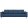 Living Room Sofa Blue 250 x 77 x 76 cm Polyester