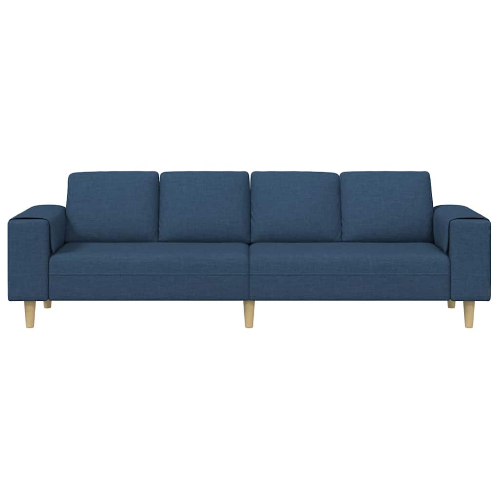 Living Room Sofa Blue 250 x 77 x 76 cm Polyester
