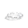 Intertwined Silver-Plated Women's Ring - Stylish, Minimalist Design