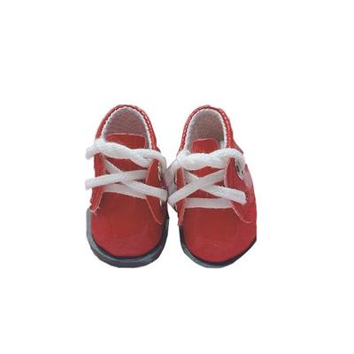 BJD Ball-jointed Doll 4cm Small Leather Shoes, 04 Red