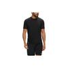 Essential Tee Solid Color Round Neck Slim Fit Short Sleeve T-Shirt Men Tops Black 1141757-BLK
