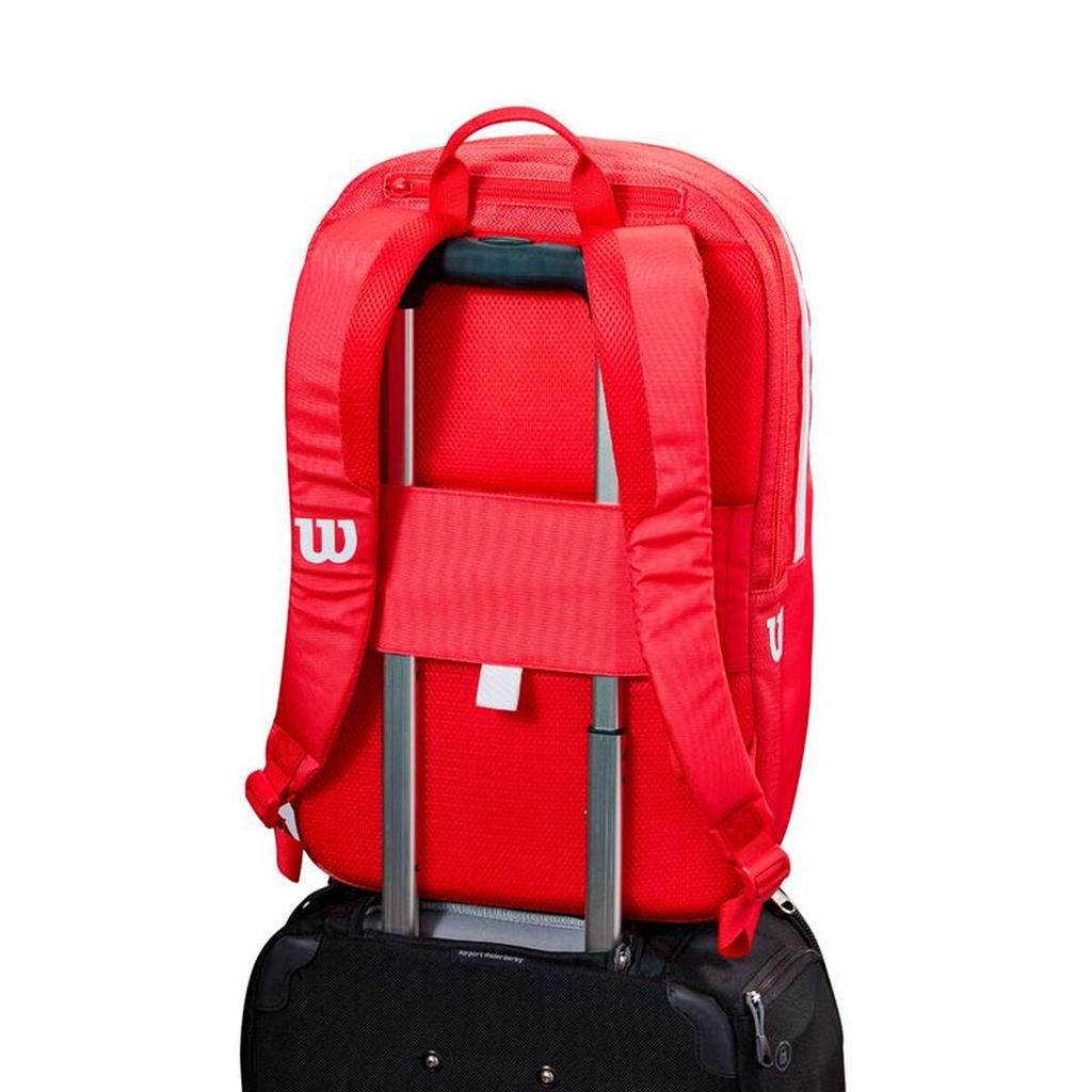 Wilson Tour Men’s Backpack Multiple Spacious Compartments Red