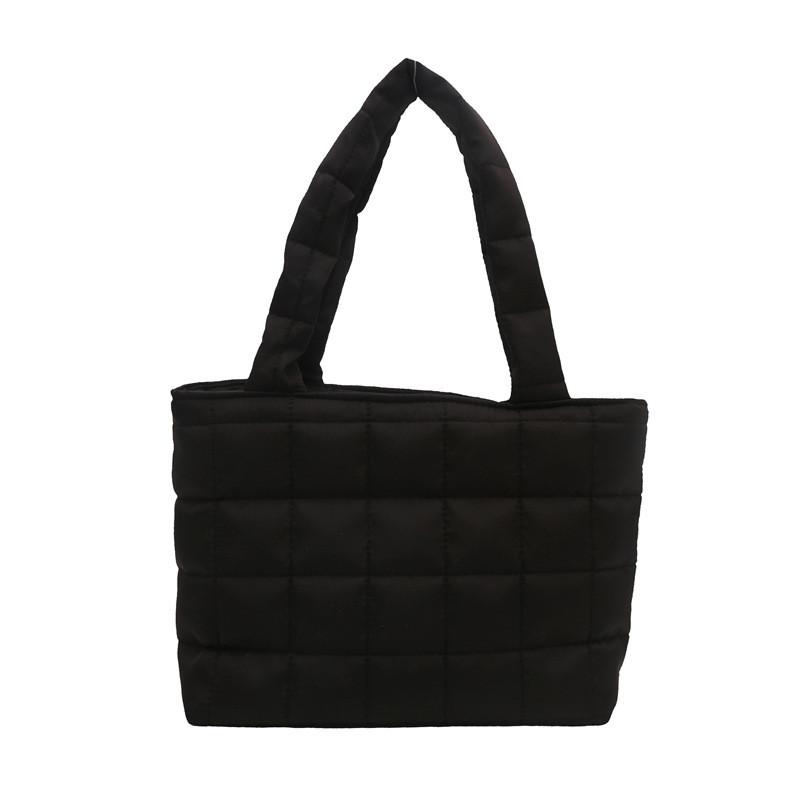 Chic Comfortable Shoulder Tote Bag With Spacious Interior And Unique Plaid Pattern For Daily Use