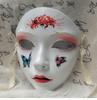 Chinese Style Hand-Painted Full Face Masquerade Mask for Women - Hanfu Party Accessory