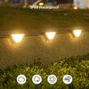 Xiaomi 8Pcs LED Solar Step Lights, Waterproof Outdoor Stair Lights, Solar Deck Lights Outdoor Solar Landscape Lighting for Yard, Patio