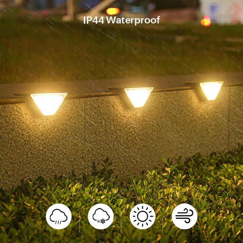 Xiaomi 8Pcs LED Solar Step Lights, Waterproof Outdoor Stair Lights, Solar Deck Lights Outdoor Solar Landscape Lighting for Yard, Patio