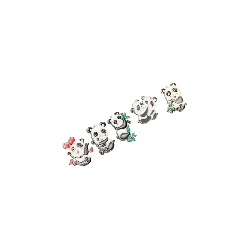 Enamel Giant Panda Zinc Zinc Alloy Brooch Oil Dripping  Elegant   Coat Decoration