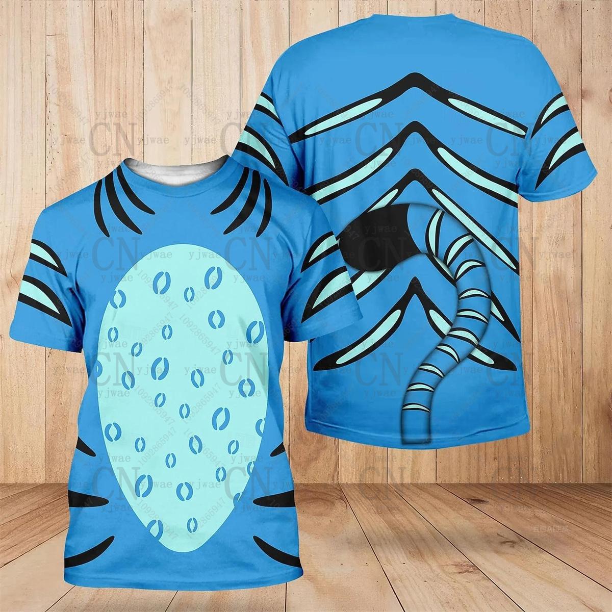 ETST 005 Kpop Demonenjagers Derpy Tijger 3D Geprinte Grafische T-shirts Halloween Cosplay Kleding Heren Sneldrogende Sportkleding T-shirts 6XL