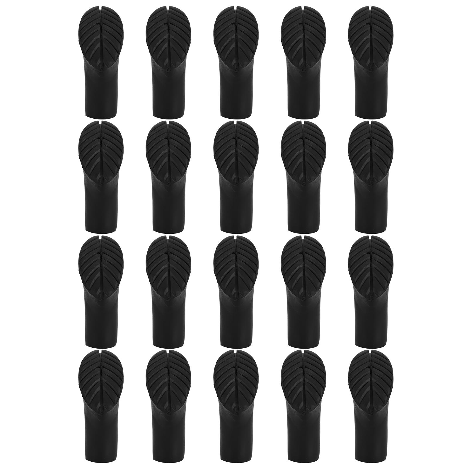 

20pcs Outdoor Walking Stick Tip Protector Hiking Pole Replacement Tips End for Hiking Stick
