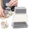 Effortless Manual Garlic Press Slicer with Storage Box Professional Hand Press Garlic Cutter Plastic Detachable Garlic Smasher