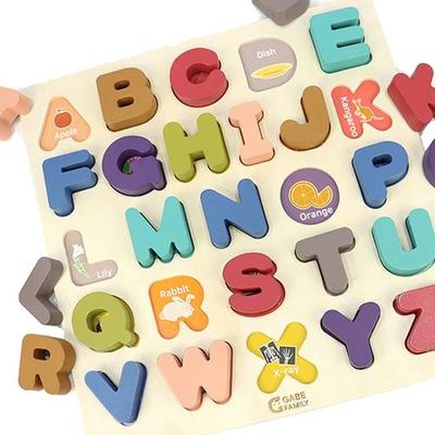 Gabe Family Talk Talk Alphabet Capital Letter Puzzle KS4106, Korean Popular Puzzles