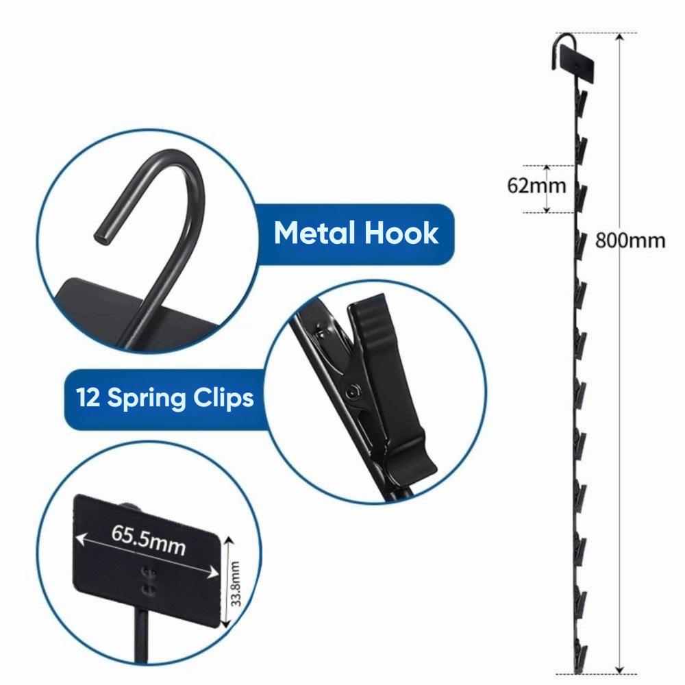Portable Metal Hanger Strip Metal Bagged Snack Holder Hanging Merchandise Strip Convenience Store