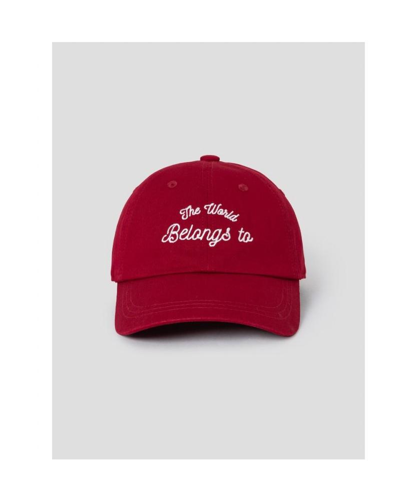8SECONDS Two-Line Letter Ball Cap Red