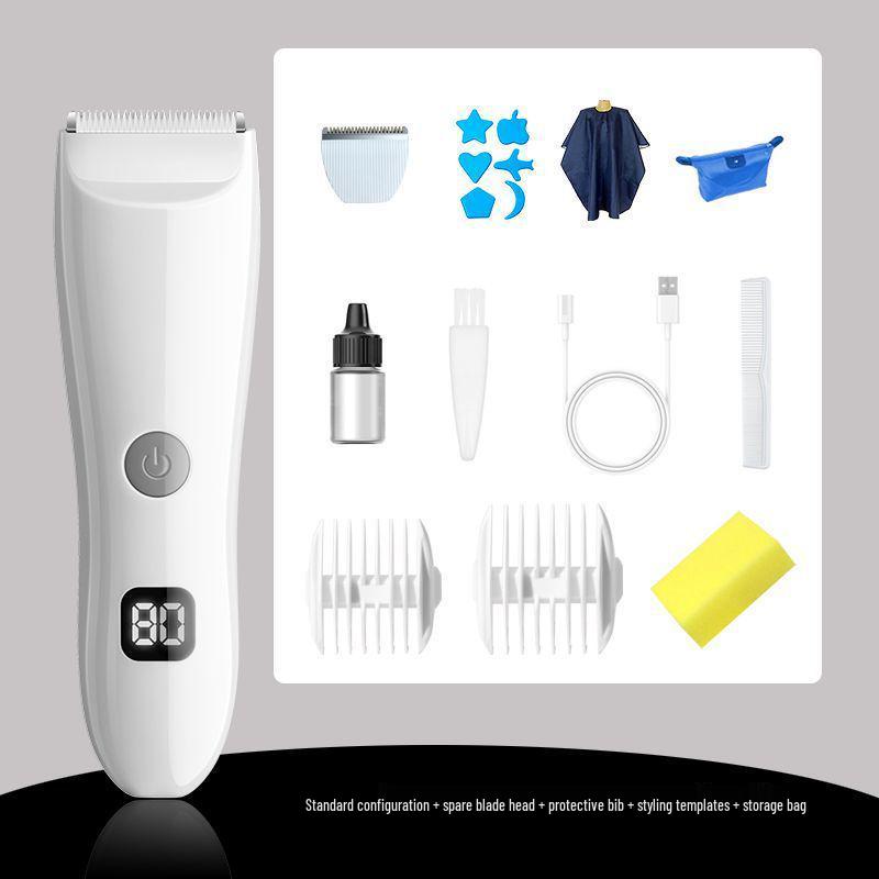 Ultra-Quiet Rechargeable Baby Hair Clipper for Newborns & Toddlers