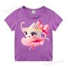 Italian Brainrot Cute Meme T-shirt for Girls Clothes Ballerina Cappuccino Print Tee Tops Pink Summer Cotton Outfits Streetwear