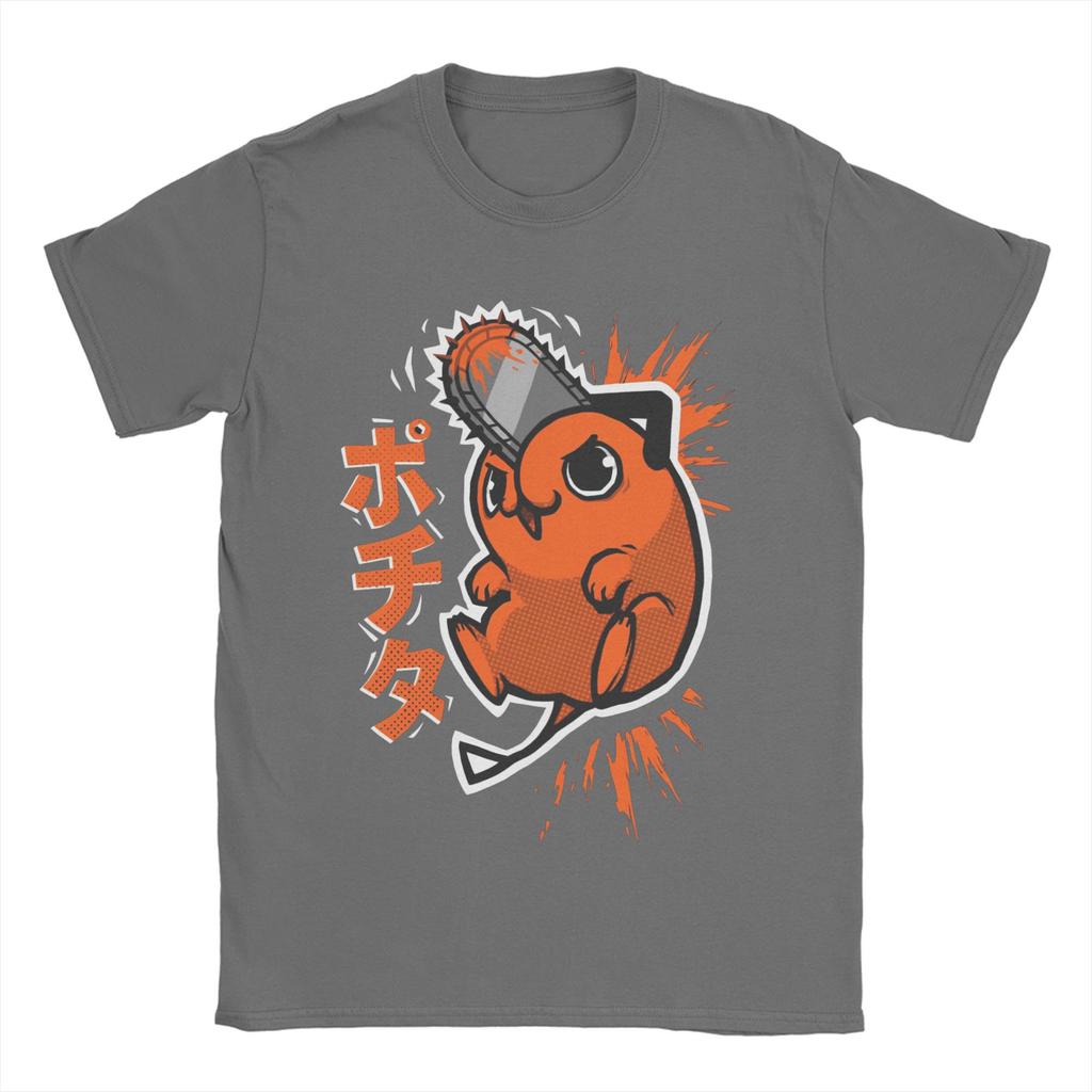 Chainsaw man pochita poster Maglietta Estiva in Cotone Magliette per Coppia Trendy Maglietta con Stampa Cool Manica Corta Y2K Retro Top Tees