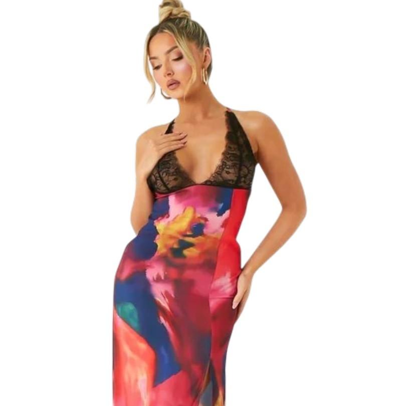 Missy Empire Womens/Ladies Lace Detail Maxi Dress