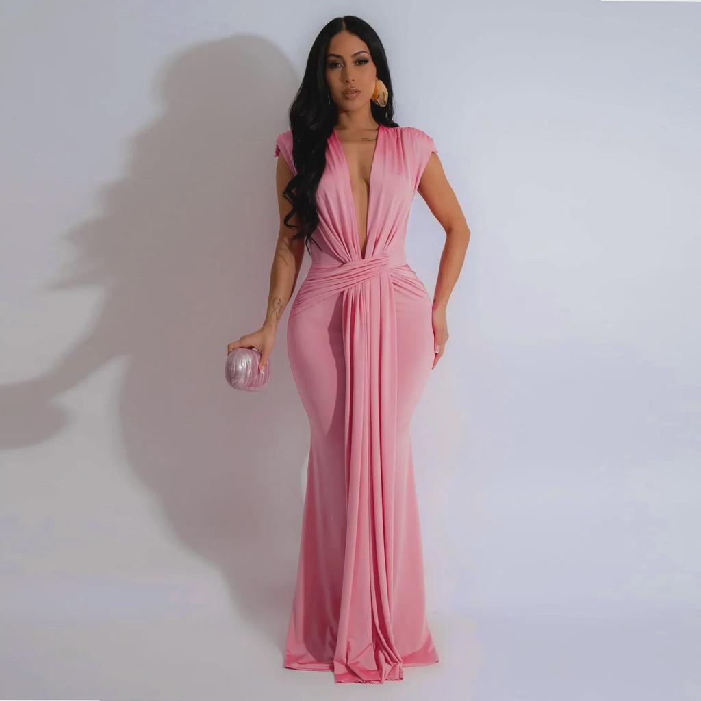 A7375 Popular European & American Style Sexy Dress