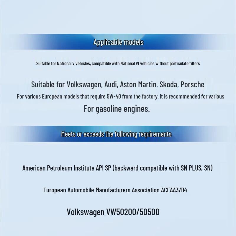 Full Synthetic Engine Oil 5W-40 SP Grade