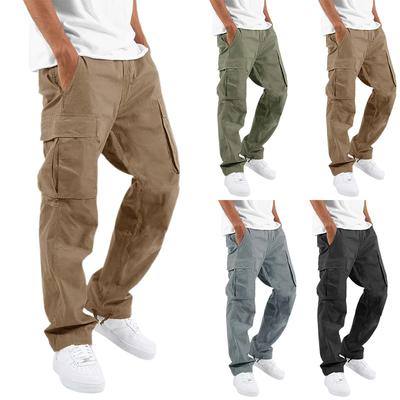 Men Spring Autumn Youth Street Men Casual Pants Fashion Loose Straight Tube Pants Overalls