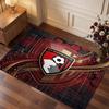 Bournemouth Football Print Crystal Velvet Rug, Comfortable Water Absorbent Non Slip Indoor Floor Carpet
