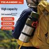 Qihu 316 Stainless Steel Thermos Flask: Large Capacity, Insulated, Portable for Outdoor, Construction, Car & Travel.