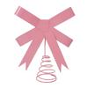 Festival Tree Top Decoration Christmas Trees with Metal Spring Base for Holiday Tree Display and Tabletop Decoration