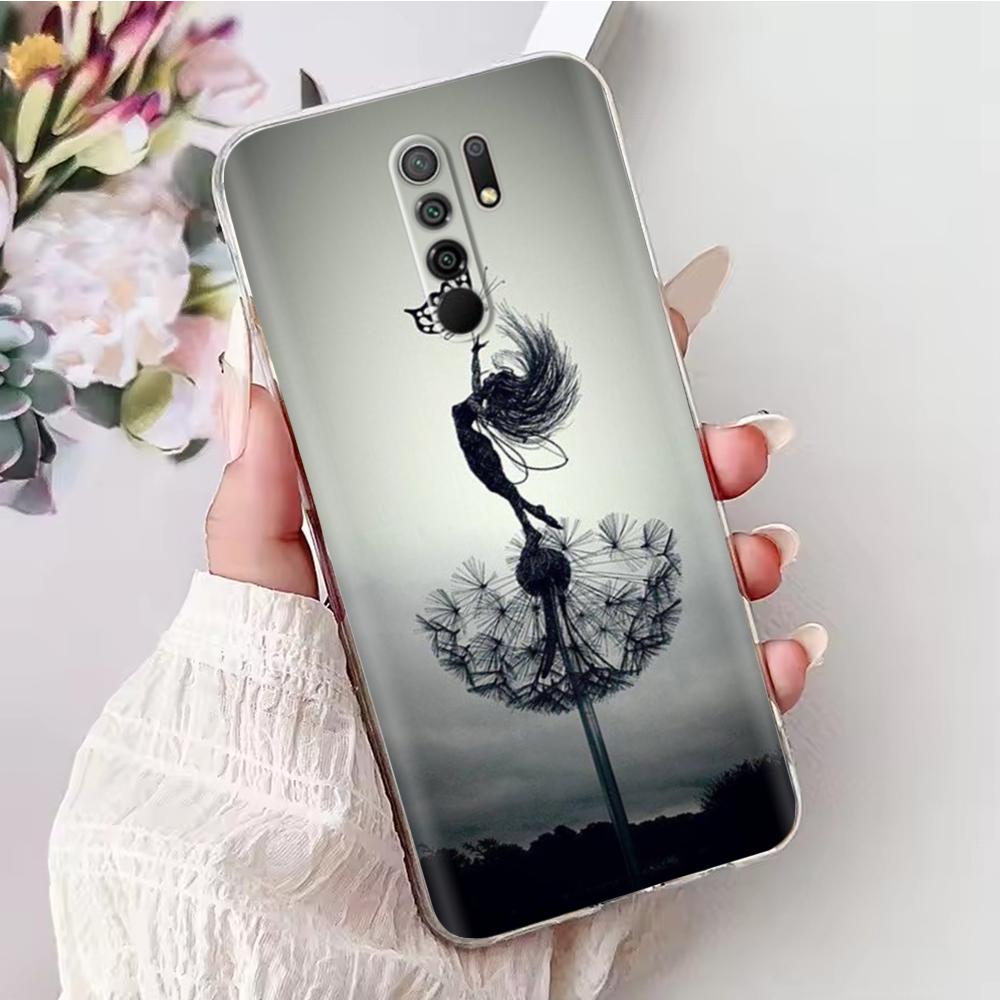 Phone Case For Xiaomi Redmi 9 Case Soft TPU Silicone Back Cover for Xiaomi Redmi 9 Redmi9 Case Transparent Bumper Cover Fundas