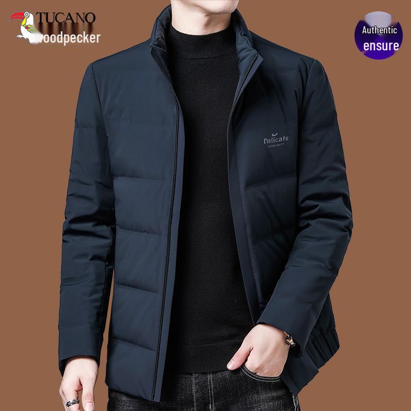Woodpecker Men s Stand-up Collar Thickened Cotton Jacket - Warm Winter Coat, 2024 New Style. 170 for under 110 jin
