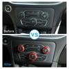 3x Air Condition Audio Switch Knob Trim Ring for Dodge Challenger 15+ /Ram 12-17