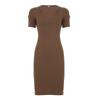 American Simple Style V-neck Breasted Waist and Thin Knitted Skirt Women's High Waist Low Chest Sexy Hip-wrapped Dress