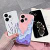 Populární pouzdro s graffiti motýlem pro Xiaomi Redmi 13 13C 14C A3 Note 13 Pro K70E K60 Ultra Nový kryt Měkký silikonový Ochrana proti pádu Průhledné pouzdra na telefon pro Redmi
