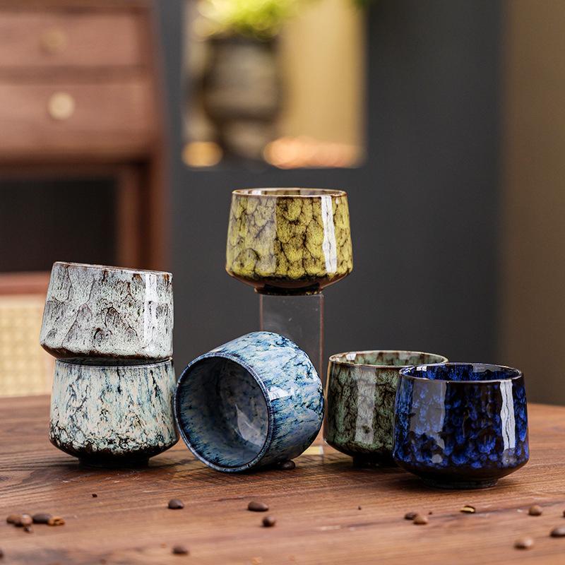 Kiln Change Retro Style Coffee Cup Latte Latte Cup High Value Household Ceramic Cup