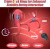 Rose Vibrierender Penisring Rose Klitorale G-Punkt Stimulation Penisring Vibrator, APP-Fernsteuerung 9 Vibrationen Männlich Weiblich Erektion Erotische Produkte