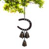 Horseshoe-shape Metal Wind Chime Alloy Anti-Rust Fade-Proof Doorbell Decoration Horseshoe Windchime Ornaments For Wall Home