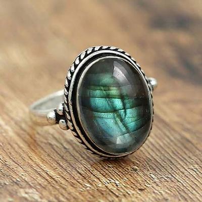 Labradorite Gemstone Ring, Handmade Designer Ring, 925 Sterling Silver Ring, Women Ring, Gift For Her, Bohemian Ring