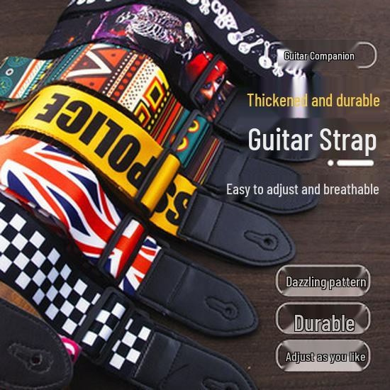 Rucsac pentru chitară de 41 de inch, impermeabil și căptușit - Pânză Oxford, Geantă pentru instrument folk cu bretele duble îngroșate pentru studenți