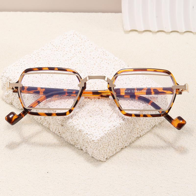 European American Style Woman Sunglasses Polygon Shape Stylish Sun Glasses Man High Quality Uv Protection Female Sunglass