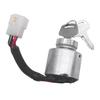 Portable Metal Ignition Switch Silver Ignition Switch With 2 Keys Fits For Kubota 66101-55200 BX1800 2200 2230 G1800 ZD18 28