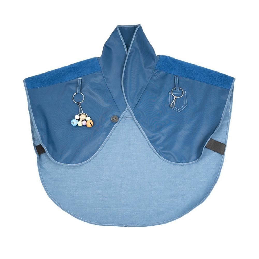 Thickened Parrot Training Shawl Wear Resistant Parrot Shoulder Cape Protector Bird Care Waterproof Blue