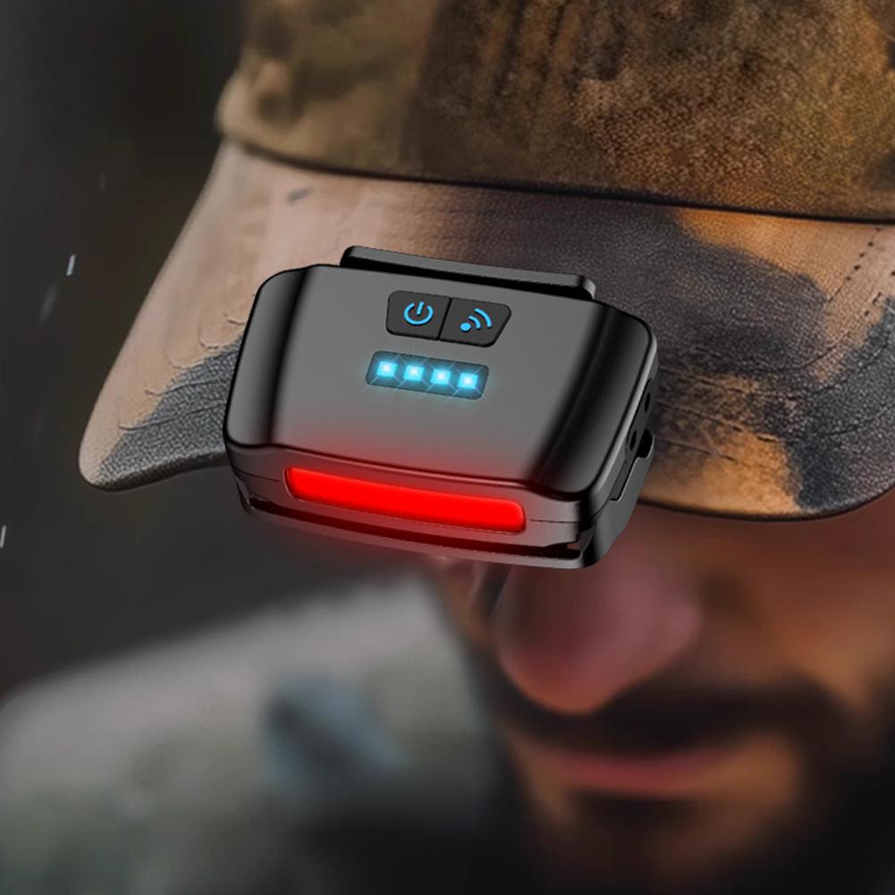 Super Bright Headlamp fishing Clip-on Cap Light Intelligent sensing&mosquito repellent Outdoor Red Light Headlamp for fishing