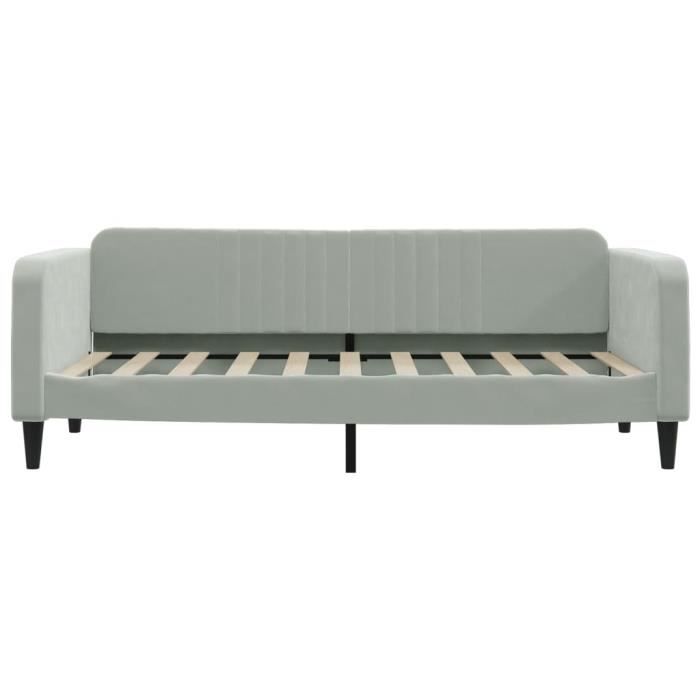 VidaXL Daybed Light Grey 90x190 Cm Velvet 354099