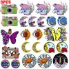 5pcs /Lots Moon Butterfly Tape Flower Embroidered Patch Cartoon Patches For Clothes Diy Iron On Patches For Clothing Sew Stickers 