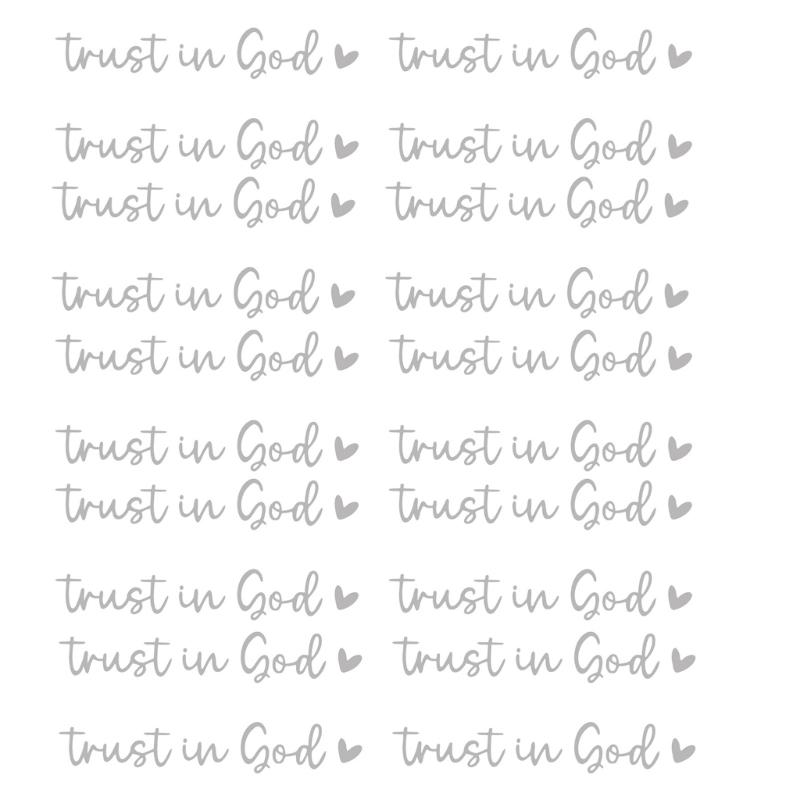 20PCS Driving with Devotion Inspirational Decals Trust in God Mirror Stickers Trust in God Rearviews Decals for Car