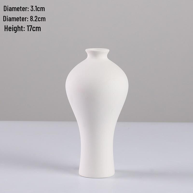 Handmade Ceramic Vase for Water Marbling and DIY Painting Activities