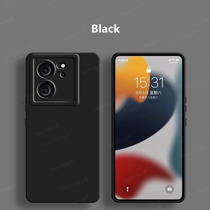 

Новый чехол для Xiaomi 13T Pro Чехол для Xiaomi 13T Pro Funda Жидкий силиконовый защитный чехол для камеры Мягкий задний бампер для Xiaomi 13T Pro For Xiaomi 13T чёрный